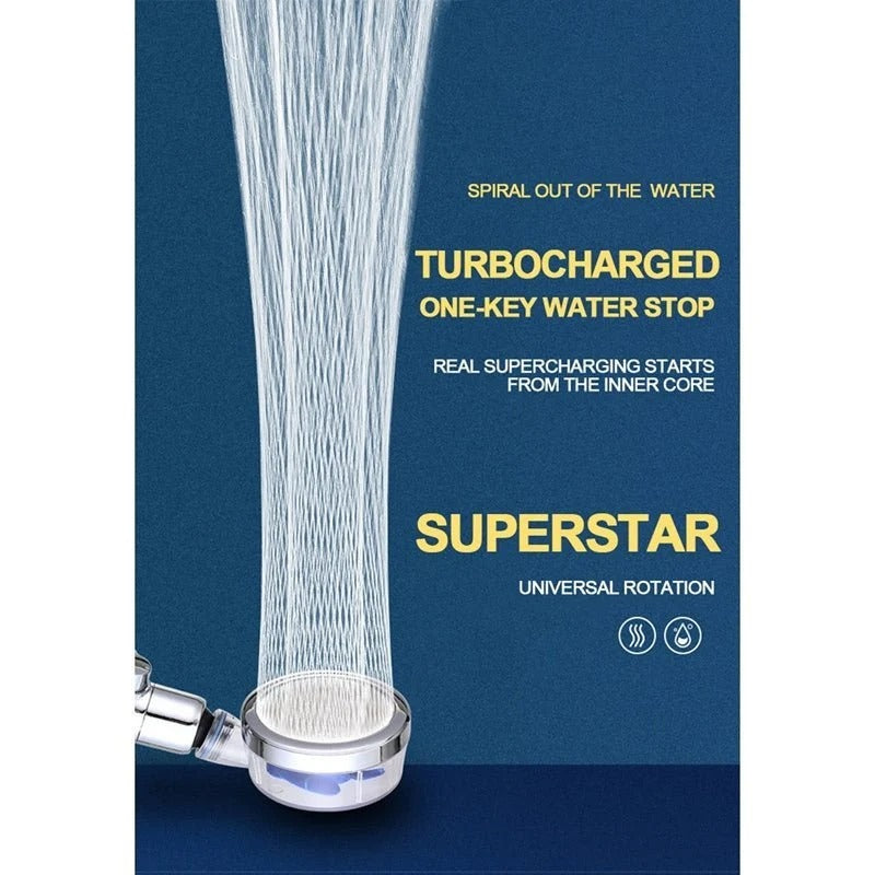Turbo Spa High-Pressure Shower Head – رأس دش توربو عالي الضغط مع فلتر