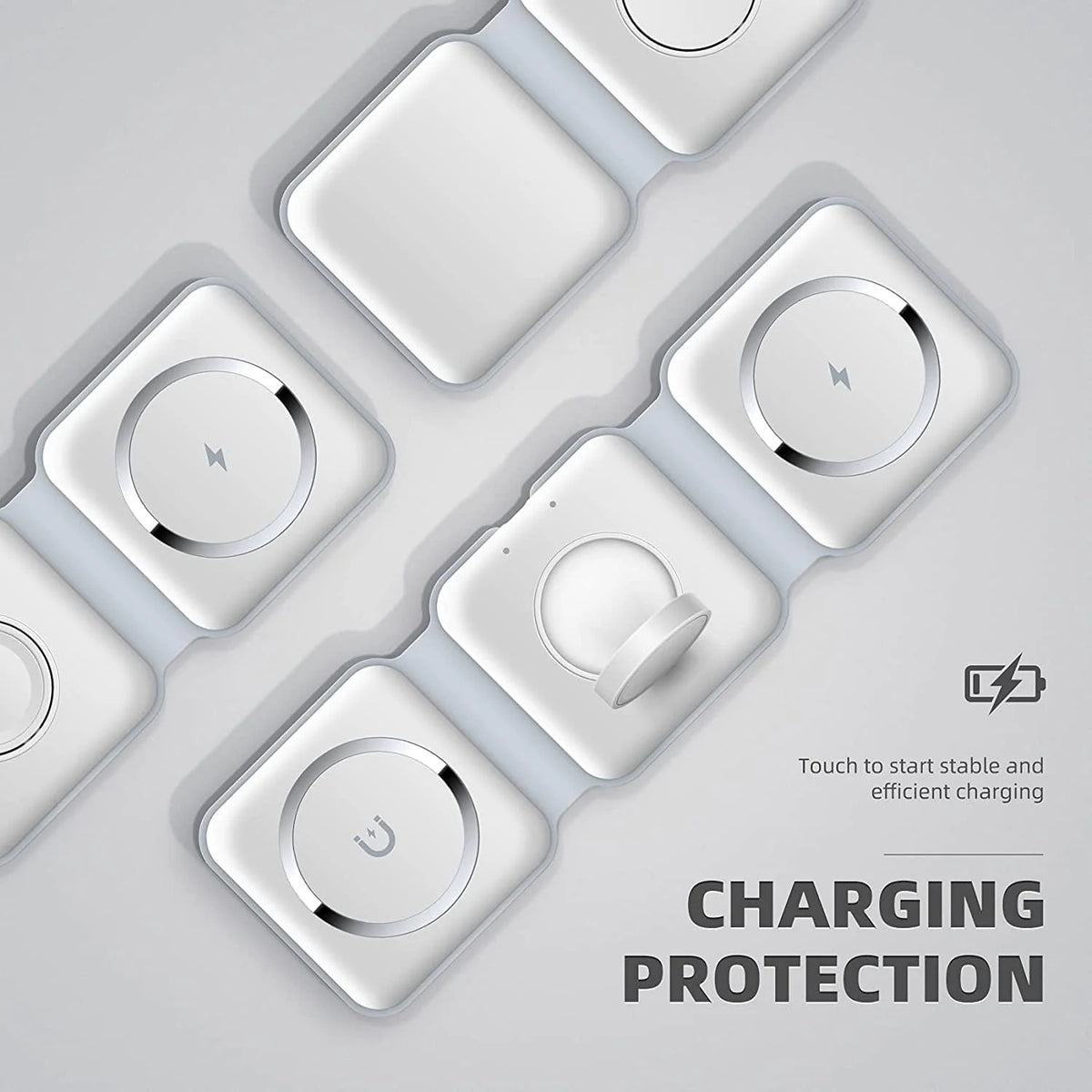 3-in-1 Wireless Charging Station | محطة شحن لاسلكية 3 في 1