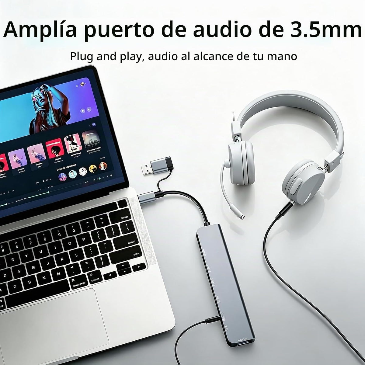 USB Hub Adapter – موزّع منافذ USB متعدد الاستخدامات