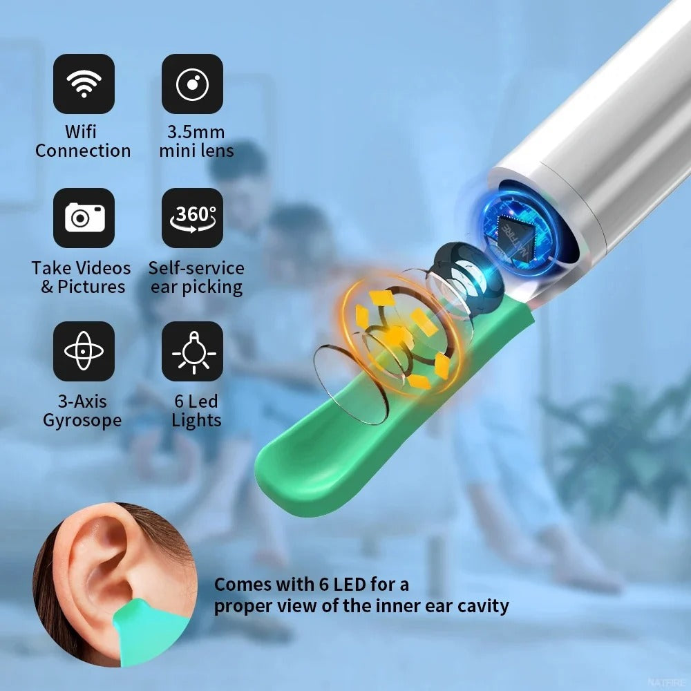 Smart Visual Earwax Removal Tool | أداة إزالة شمع الأذن الذكية