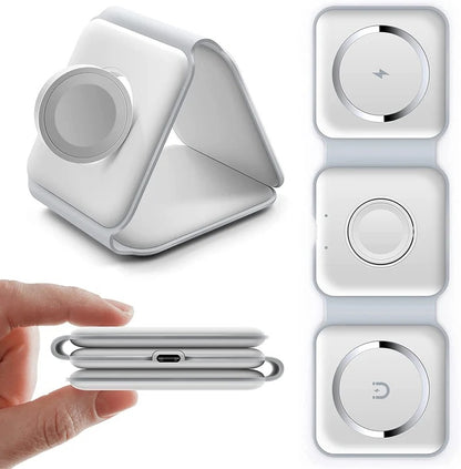 3-in-1 Wireless Charging Station | محطة شحن لاسلكية 3 في 1