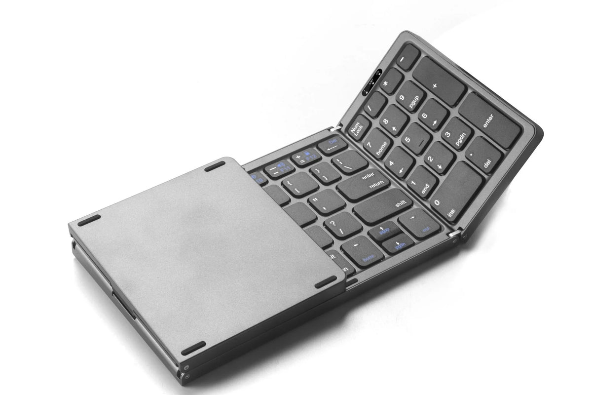 B033 Foldable Bluetooth Keyboard – كيبورد بلوتوث قابل للطي مع لوحة لمس