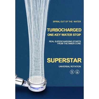 Turbo Spa High-Pressure Shower Head – رأس دش توربو عالي الضغط مع فلتر