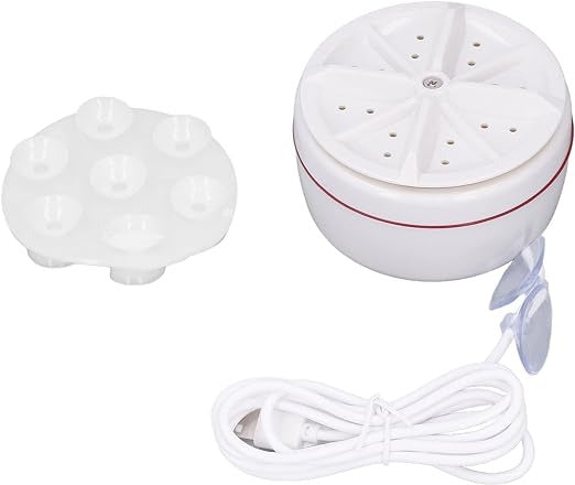 2-in-1 Mini Washing Machine – غسالة ملابس صغيرة محمولة بتقنية التنظيف بالموجات فوق الصوتية