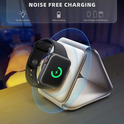 3-in-1 Wireless Charging Station | محطة شحن لاسلكية 3 في 1