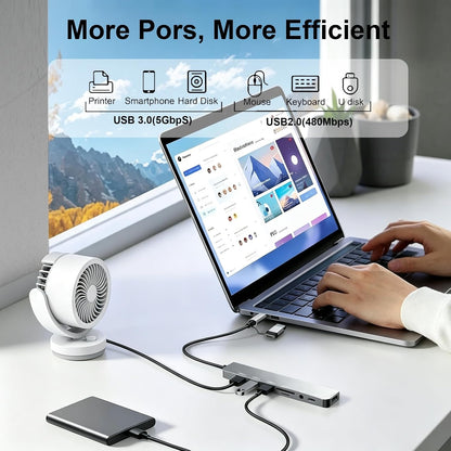 USB Hub Adapter – موزّع منافذ USB متعدد الاستخدامات